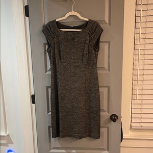 Ann Taylor Charcoal Midi Dress